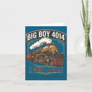 Carte Locomotive à vapeur Big boy 4014 train vintage