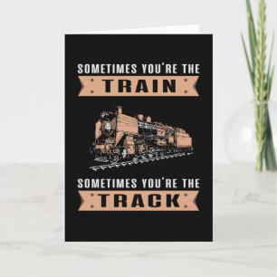Carte Locomotive Trains Train Driver Railroad Funny Cade