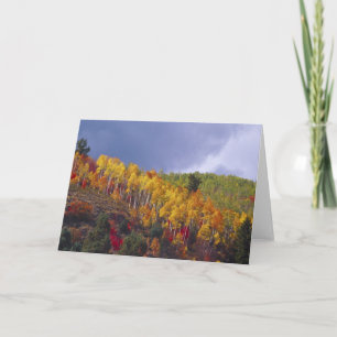 Carte Logan Canyon dans l'Utah en automne avec le passag