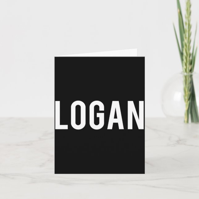 Carte Logan - Cool New Funny Name Fan Gift Tee  (Devant)