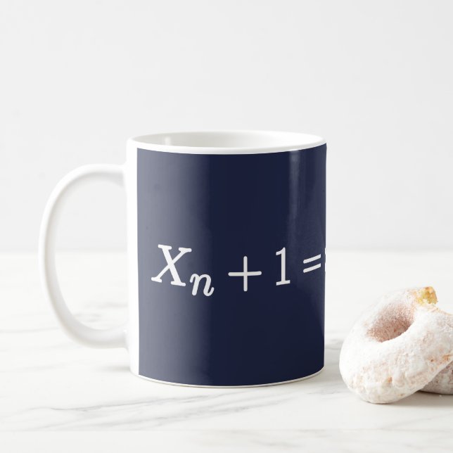 Carte logistique Équation Science Mathématique Mug (Avec donut)