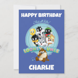 Carte Logo Baby LOONEY TUNES™ | C'est fini les amis