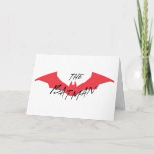 Carte Logo Batman manuscrit de chaume