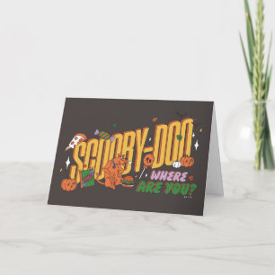 Carte Logo de friandise d'Halloween de Scooby-Doo
