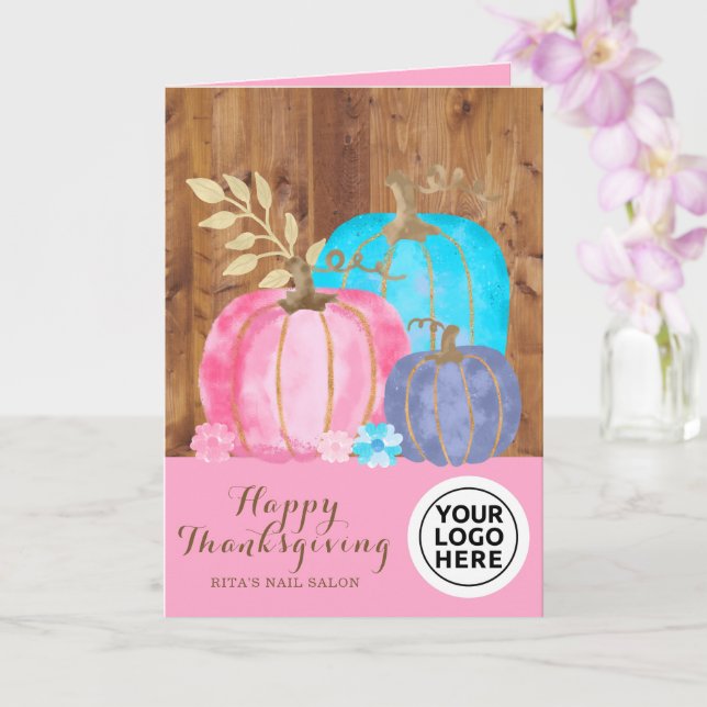 Carte Logo de l'entreprise Rustic Rose Thanksgiving Citr (Orchidée)