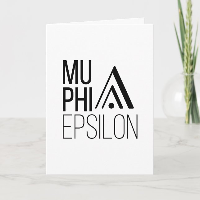 Carte Logo de Mu Phi Epsilon (Devant)