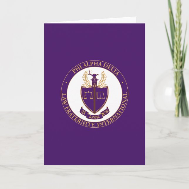 Carte Logo de Phi Alpha Delta (Devant)