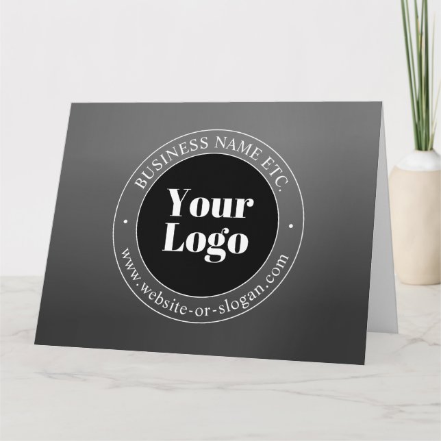 Carte Logo d'entreprise ou design & texte modifiable (Devant)