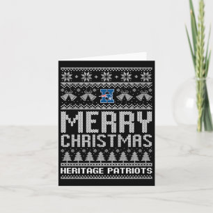 Carte Logo des patriotes du patrimoine Joyeux Noël Laid