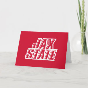 Carte Logo d'état de Jacksonville State University JAX S