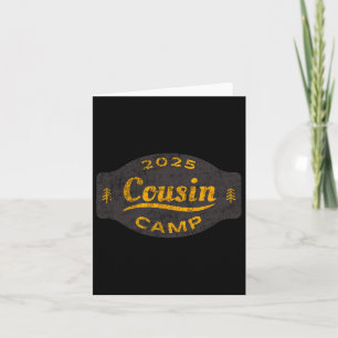 Carte Logo du camp de Cousin vintage 2025 - Fun Summer F