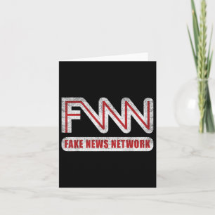 Carte Logo Fnn Fake News Network Drôle Blague Politique
