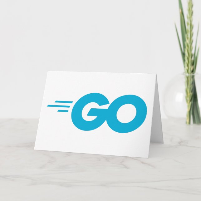 Carte Logo Golang (Go Programming Language) (Devant)