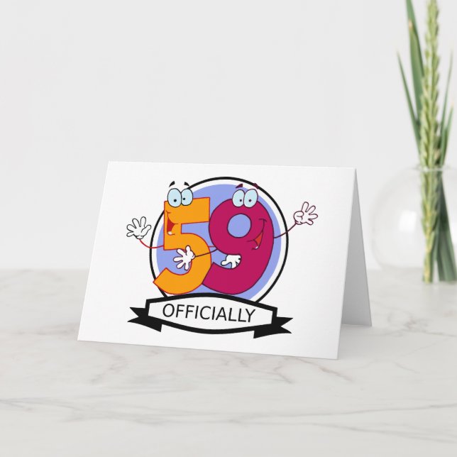 Carte Logo officiel 59 Anniversaire (Devant)