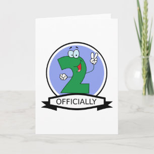 Carte Logo Officiellement 2 Anniversaire