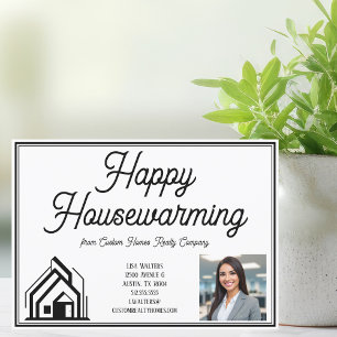 Carte Logo personnalisé de la société immobilière Happy 