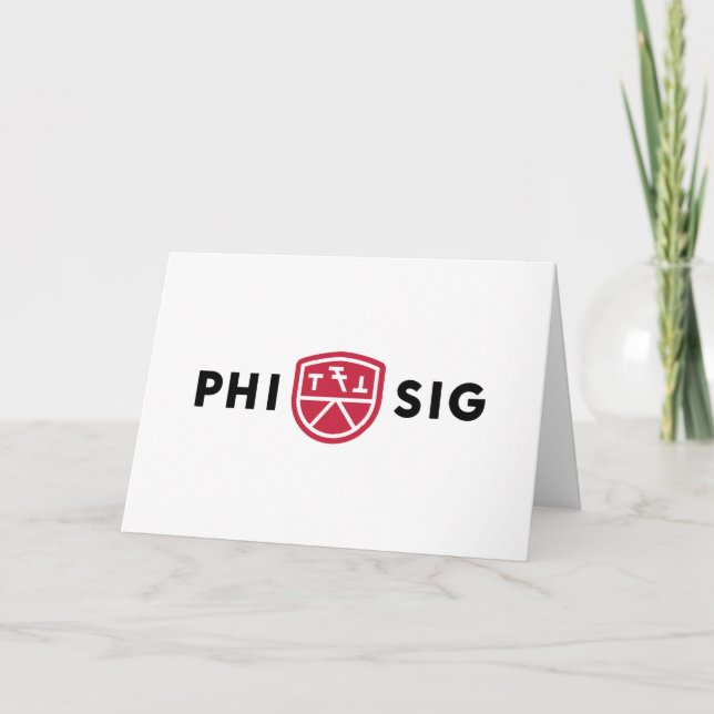 Carte Logo Phi Sigma Kappa (Devant)