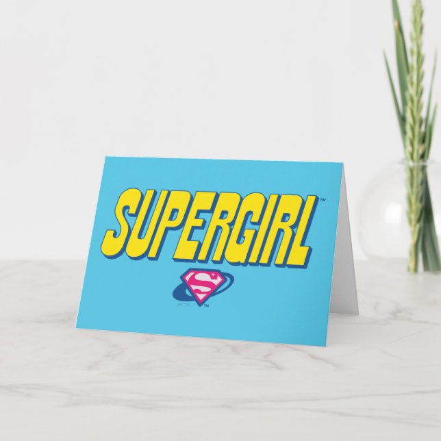 Carte Logo Pop Supergirl (Devant)