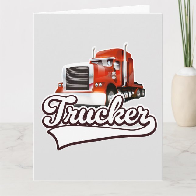Carte Logo vintage routier (Devant)