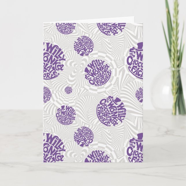 Carte Logo Willy Wonka Psychedelic Graphisme (Devant)