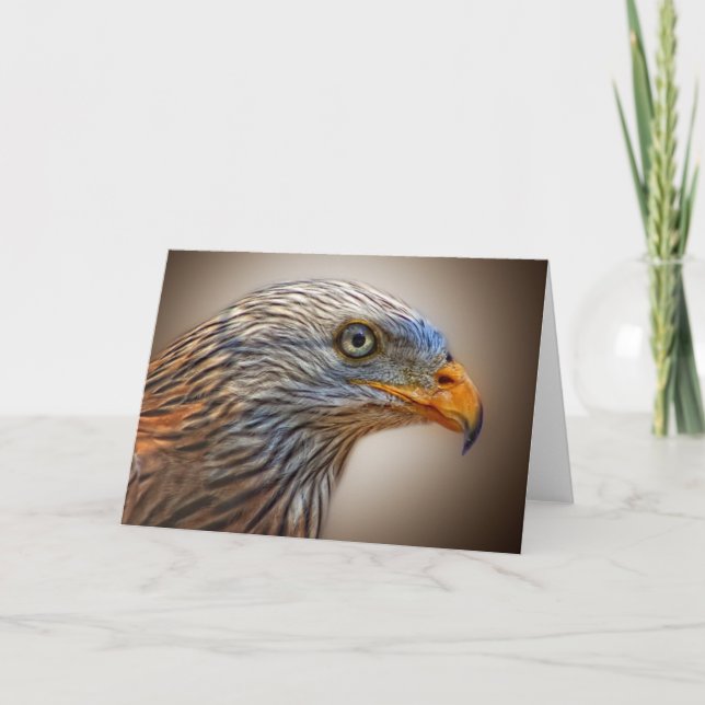 Carte L'oiseau rouge de cerf-volant (Devant)