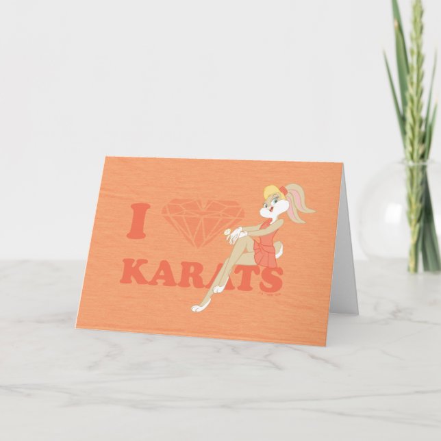 Carte Lola Bunny I Heart Karats (Devant)