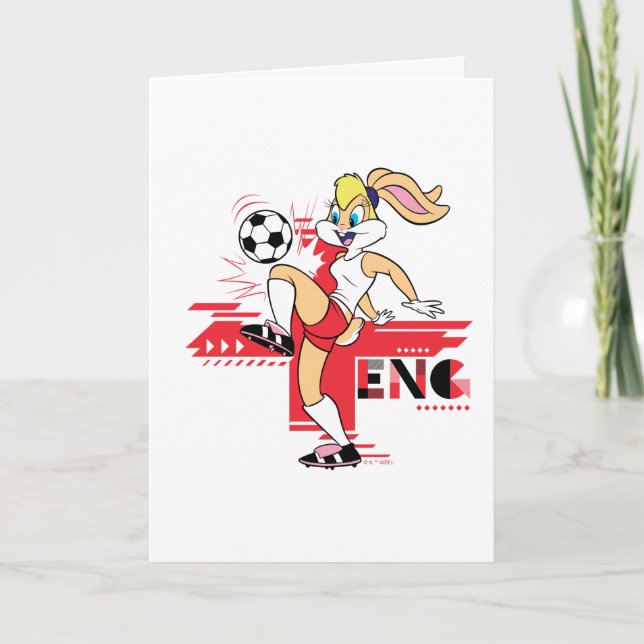 Carte Lola Bunny Team England Soccer Graphic (Devant)