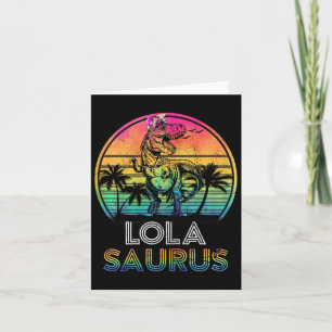 Carte Lolasaurus dinosaure féminin famille Saurus appari