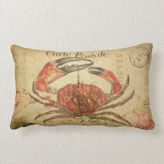 Carte lombaire Postale de coussin de crabe vintage
