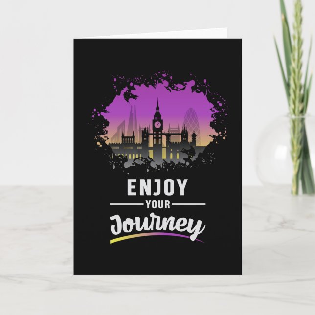 Carte London England City Cityscape Skyline Funny Gift (Devant)