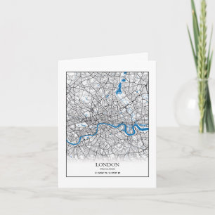 Carte Londres Angleterre Royaume-Uni City Plan Voyage