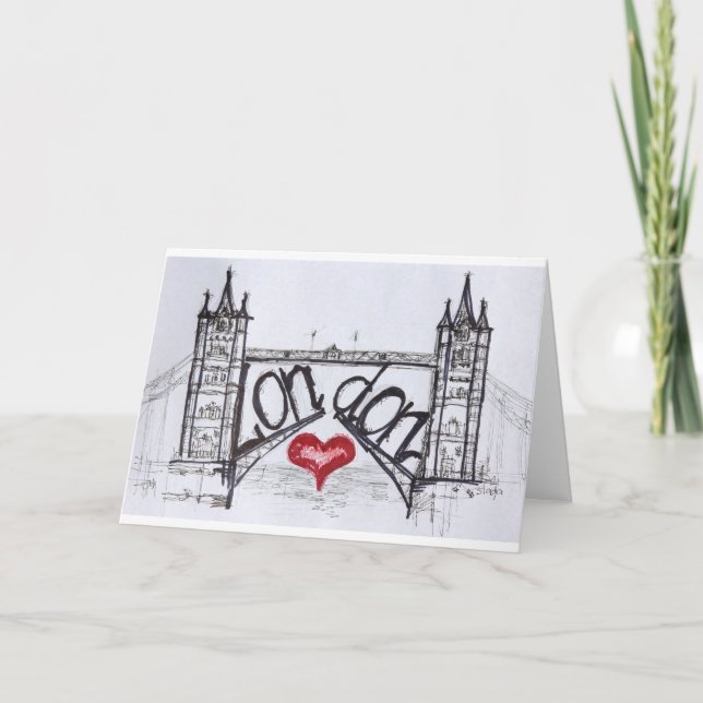 Carte Londres avec amour (Devant)