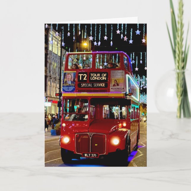 Carte Londres iconique - Noël  (Devant)