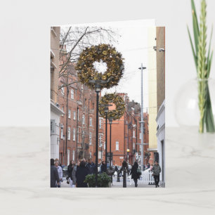 Carte Londres Royaume-Uni Photographie Noël Shoppers Wre