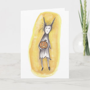 Carte Lonely Ghoul avec Citrouille
