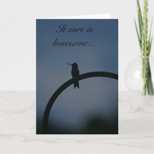Carte Lonesome Hummingbird