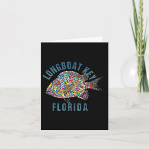 Carte Longboat Key, Floride Beach Design _ Souvenir Illu