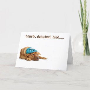 CARTE LONGTEMPS, DÉTACHÉ ET BLEU TOUT À CAUSE DE "VOUS !