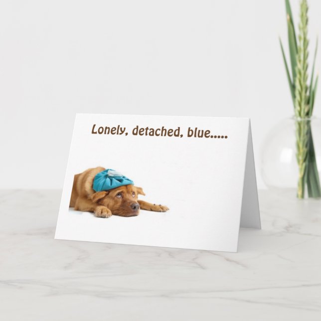 CARTE LONGTEMPS, DÉTACHÉ ET BLEU TOUT À CAUSE DE "VOUS ! (Devant)