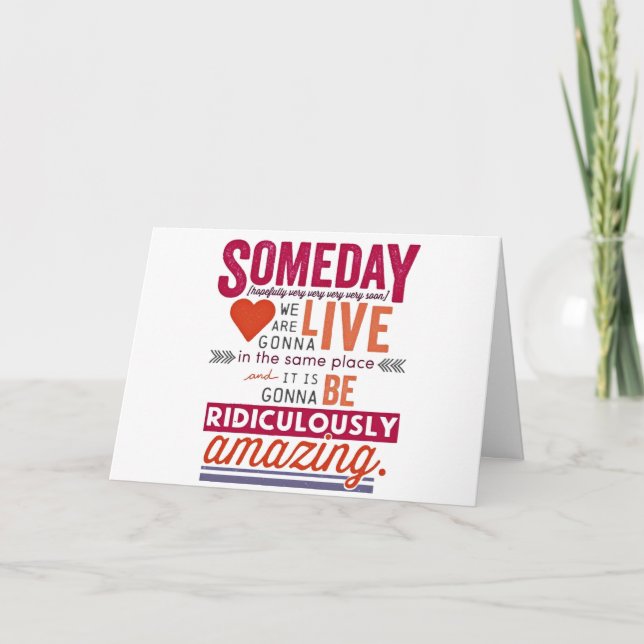 CARTE **LONGUE DISTANCE** ANNIVERSAIRE VOUS SOUHAITE ! (Devant)