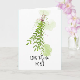 Carte longue durée no see long distance miss you family