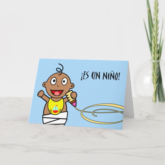 Carte L'ONU Niño d'es ! Félicitations sur le bébé dans (Devant)
