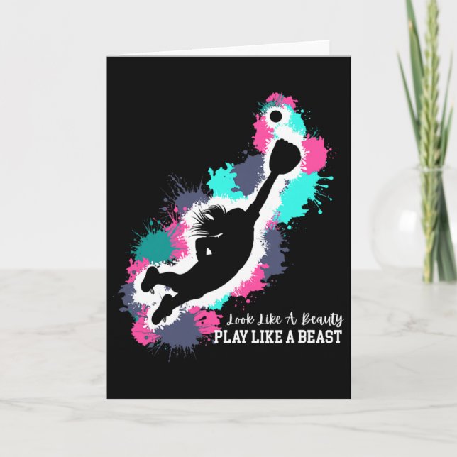 Carte Look Like A Beauty - Play Like A Beast - Fun Softl (Devant)