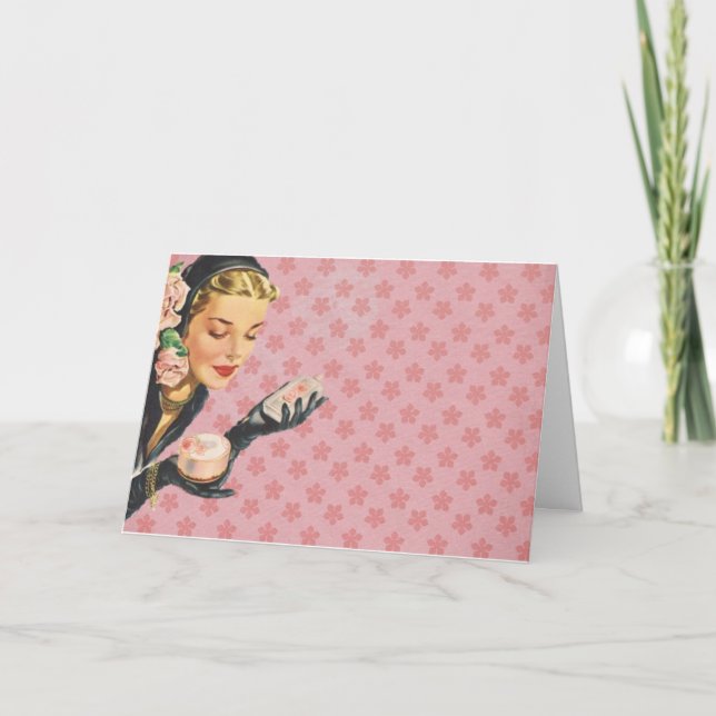 Carte - Look Vintage - Joyeuse fille d'anniversair (Devant)