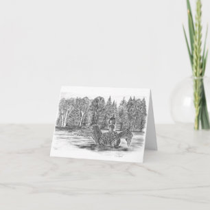 Carte Loon sur le lac Lotus