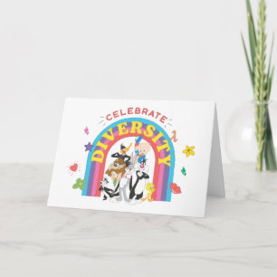 Carte LOONEY TUNES™ - Celebrate Diversity Pride Arc-en-c