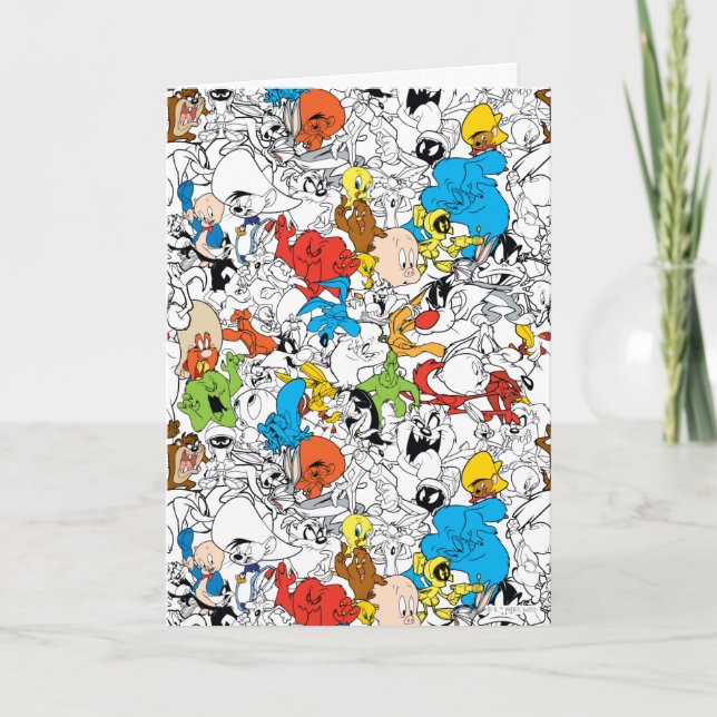 Carte LOONEY TUNES™ Color Pop Motif (Devant)