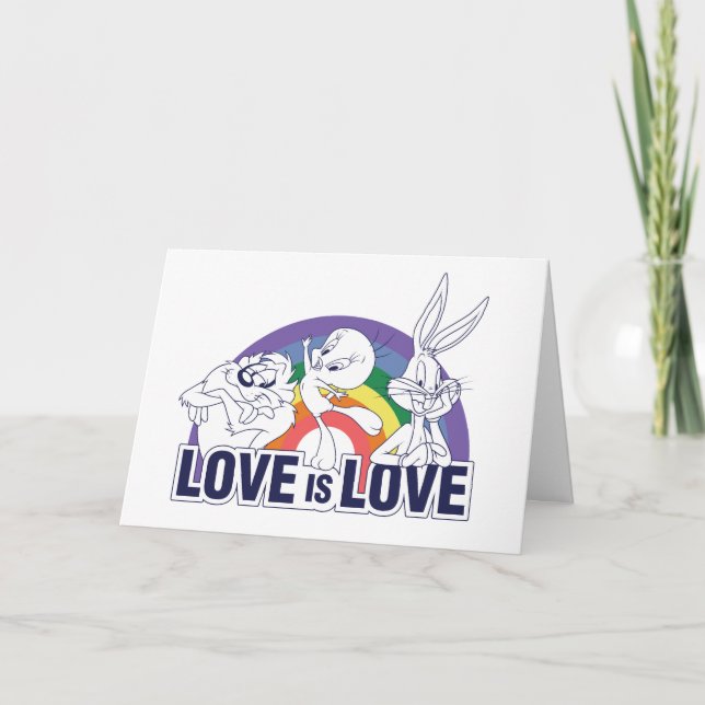 Carte LOONEY TUNES™ - Love Is Love (Devant)