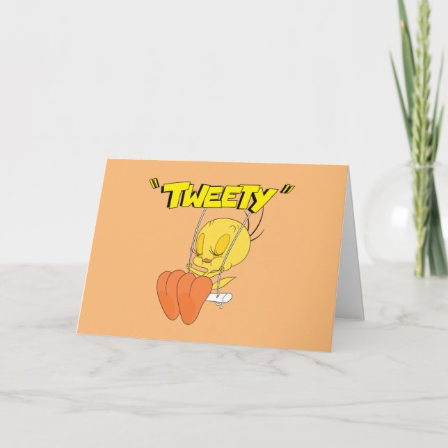 Carte LOONEY TUNES™ Rires rétro | TWEETY™ (Devant)