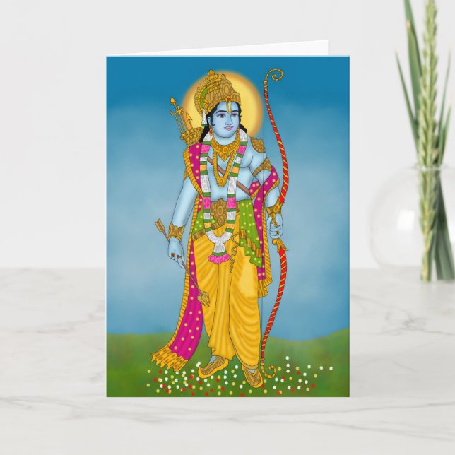 Carte Lord Ram Greeting card – Divine Wall Art (Devant)